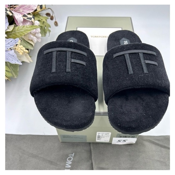 Men\'s Tom Ford toweling velvet slipper size 8 made in main image 5